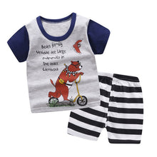 Load image into Gallery viewer, Cartoon toddler girls clothing sets top+pant 2Pcs/sets and casual boys clothes sport suits outfit