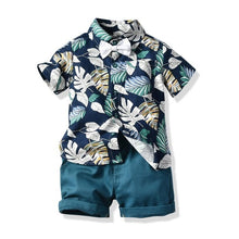 Load image into Gallery viewer, Children Clothing Sets Tops Shorts Belt 3 Pcs Set Boys Girls T Pants