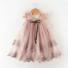 Load image into Gallery viewer, Girls Summer Lace And Ball Design Party Dress