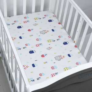 BABY Organic Cotton Fitted Baby Crib Sheet Soft Cover Bedspread Bedding Protector