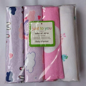 4 pcs Newborn Baby Bed Sheets Bedding