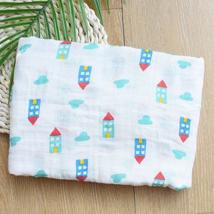 100% Muslin Cotton Baby Swaddle Blanket Multi-use