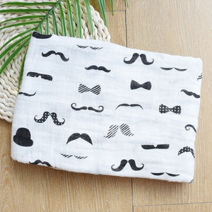 100% Muslin Cotton Baby Swaddle Blanket Multi-use