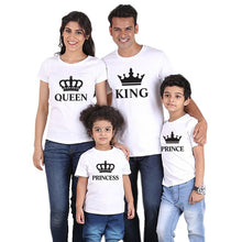 Load image into Gallery viewer, family matching crown t-shirt clothing