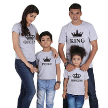 Load image into Gallery viewer, family matching crown t-shirt clothing