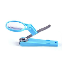 Load image into Gallery viewer, 2 In 1 Toddler  Magnifier Nail Clipper Finger Scissors