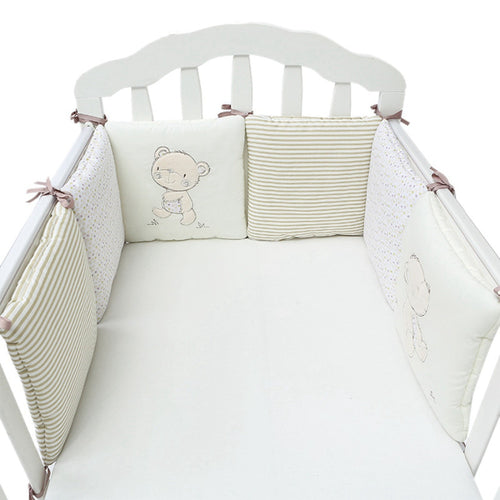 6Pcs Baby Bed Bumper Protector Baby Bedding Set