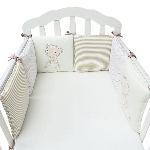 6Pcs Baby Bed Bumper Protector