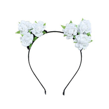 Load image into Gallery viewer, Cute Cat Ear Shape Flower Headband