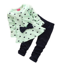 Load image into Gallery viewer, 2PCS  Girls Baby Cotton Cartoon Long Sleeve Set