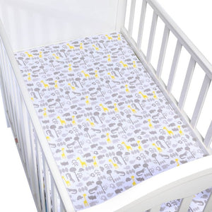 100% Cotton Fitted Sheet For Baby Crib Mattress Cover Protector
