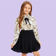 Load image into Gallery viewer, Bow Mock Neck Blouse