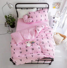 Load image into Gallery viewer, 3Pcs 100% Cotton Crib Bed Linen Kit