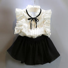 Load image into Gallery viewer, Girls Clothes Sleeveless Printing T-Shirt+Short 2Pcs Children Suits