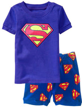 Load image into Gallery viewer, Superhero short sleeve pajamas